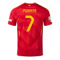 Spanien Alvaro Morata #7 Heimtrikot EM 2024 Kurzarm